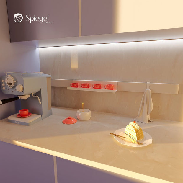 The Metal Beam is ideal for the kitchen, offering countless possibilities for organization and customization. Install shelves or supports for utensils and accessories, maximizing space and creating a practical, modern, and well-organized environment.