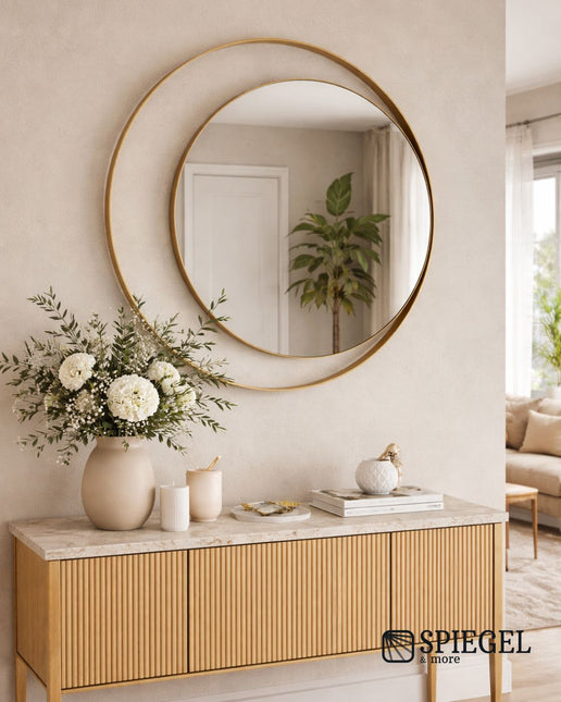 Luna - Miroir de base rond 