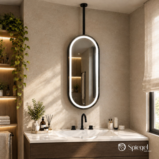 Ovalis Light – Specchio Ovale Sospeso con Illuminazione LED