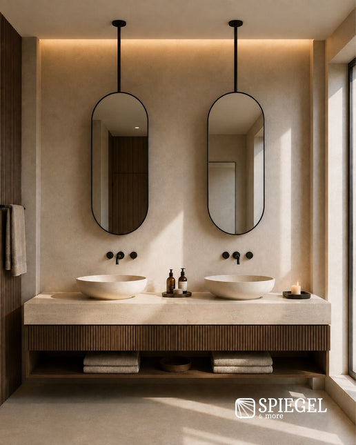 Ovalis Light – Espelho Oval Suspenso com Iluminação LED
