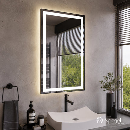 Art of Light - Square Mirror with Double LED - Spiegel & More
