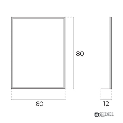 Gold Window - Espelho com Prateleira para Casa de Banho