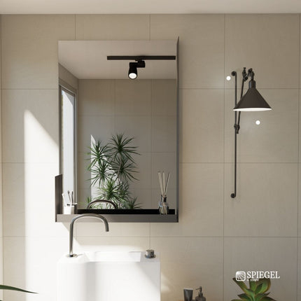 Linee di Seta - Rectangular Mirror with Shelf