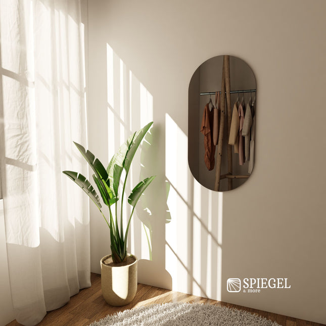 Serene Oval Frameless LED Wall Mirror