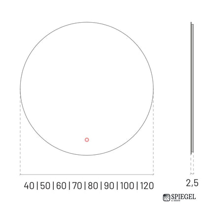 Simple Round Light – Round Led Wall Mirror