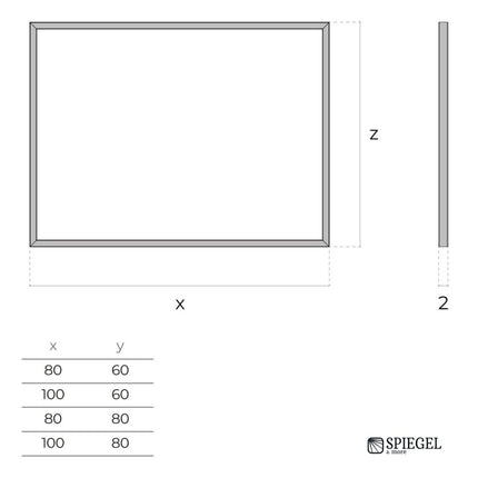 Skyline - Espejo rectangular